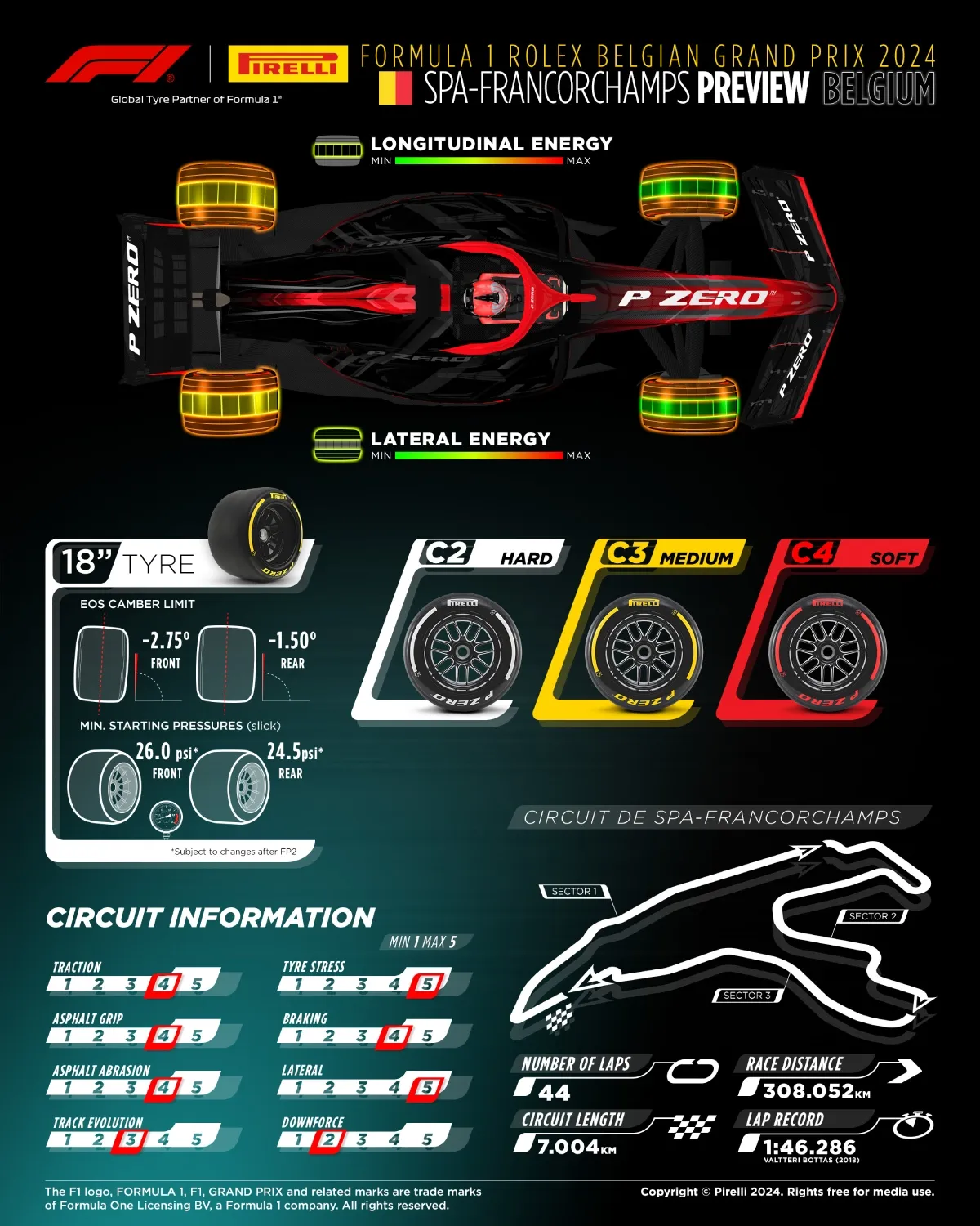 ข้อมูลยาง รถแข่ง Formula 1 Tyre